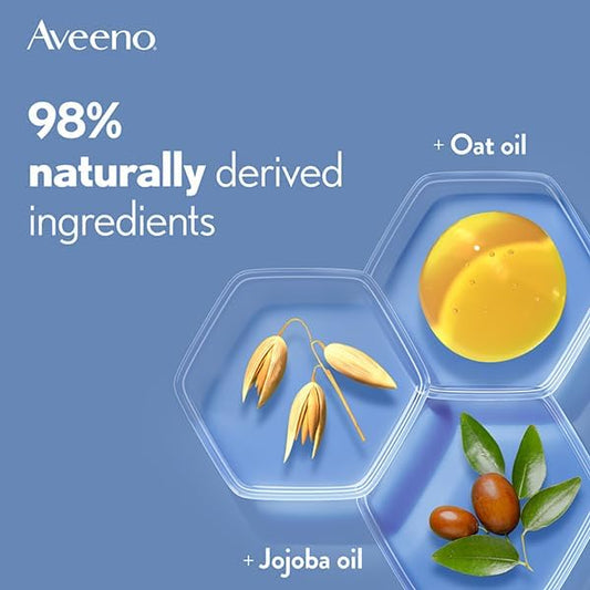 Aveeno Daily Moisturising Body Cleansing Oil (1x 200ml), Nourishing Shower Body Oil for Normal to Dry Skin, Soap-Free, Lightly Scented & Vegan* with Soothing Prebiotic Triple Oat Complex