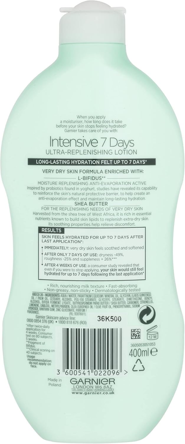 Garnier Intensive 7 Days Shea Butter Body Lotion Dry Skin, 400ml